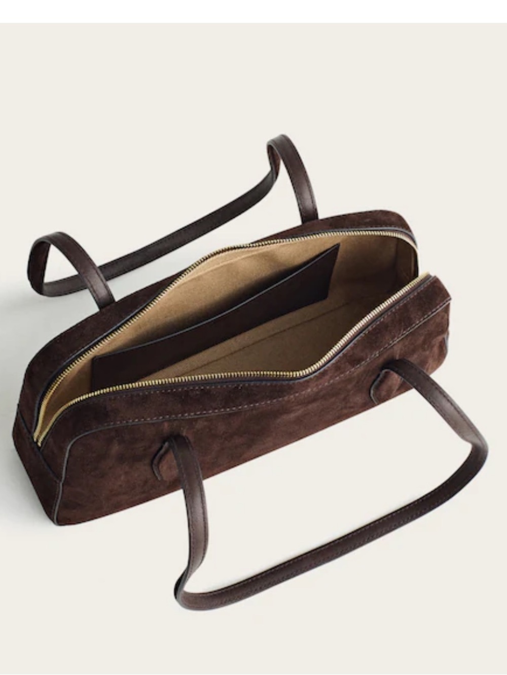 Madewell Suede Shoulder Bag - Dark Brown - Picture 3 of 5
